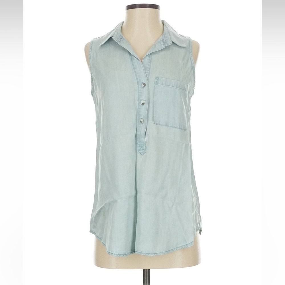 Thread Supply Sleeveless Tank Top Small Light Blue